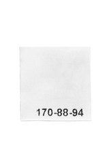 Clothes label isolated