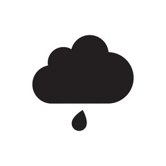 Wheather line.Cloud vector icon . The symbol of rain.