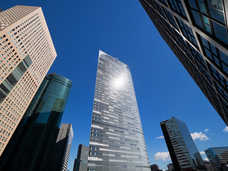 Fototapeta na wymiar 東京都　汐留の高層ビル街