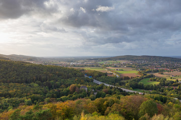 Fototapeta na wymiar Landscape of Low Saxony in Germany .