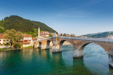 Fototapeta na wymiar Konjic bridge, Bosnia and Herzegovina