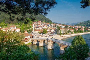 Fototapeta na wymiar Konjic bridge, Bosnia and Herzegovina
