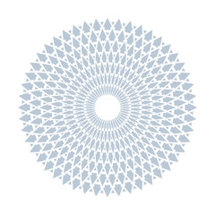 Circle design element. Round geometric pattern.