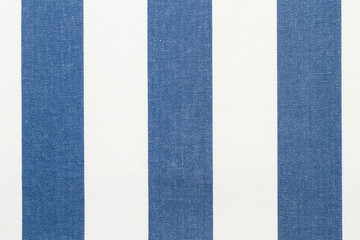 Textura de tela a rayas blanca y azul