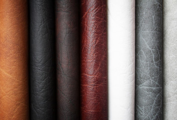 An image of a nice leather background. Cowhide texture.