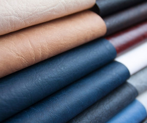 An image of a nice leather background. Cowhide texture.