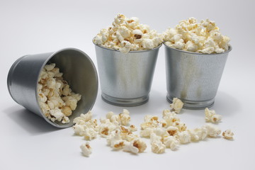 Pop Corn on White Background