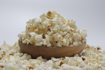 Pop Corn on White Background