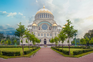  Naval Cathedral of Saint Nicholas in Kronstadt near Saint-Petersburg