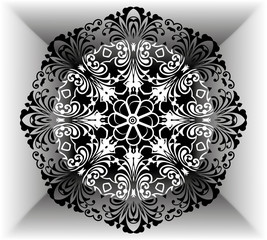 Coloring book for adults and older children. coloring patterns, animals, flowers, mandalas. Islamic, Arabic, Indian, Ottoman motifs. Black and white.