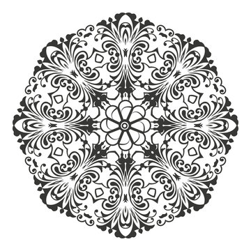 Coloring book for adults and older children. coloring patterns, animals, flowers, mandalas. Islamic, Arabic, Indian, Ottoman motifs. Black and white.