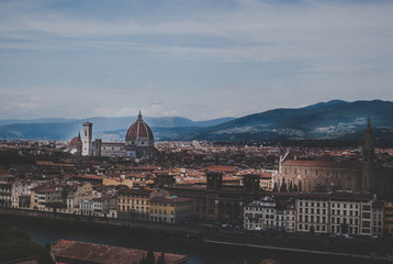 Fototapeta na wymiar Panorama of Florence italy