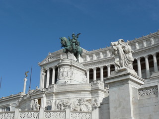 Fototapeta na wymiar Altar of the Fatherland, Rome 