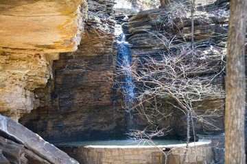 Waterfall at Runestone Park, Heavener, Oklahoma