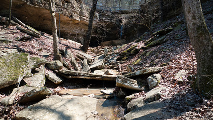 Tumbled rocks at Runestone Park, Heavener, Oklahoma