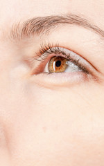 Obraz premium beautiful eyes macro close-up shot 