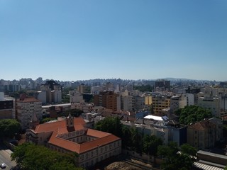 Fototapeta na wymiar city of Porto Alegre panoramic view, state of Rio Grande do Sul, Brazil