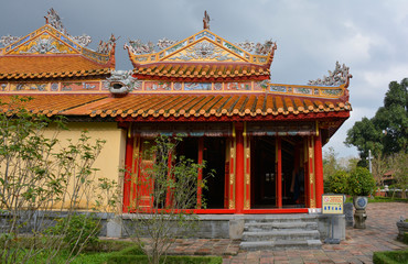 Obraz premium The Trieu To Mieu Temple in the Imperial City, Hue, Vietnam