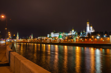 Fototapeta na wymiar moscow kremlin at night