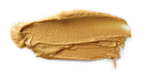 Peanut butter isolated on white background, isolated on white background