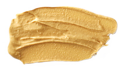 Peanut butter isolated on white background, isolated on white background