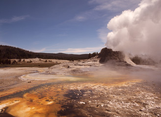 Castle Geyser , Yellowstone National park, Wyoming 