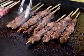 meat on the grill