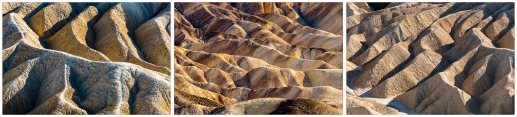 Triptychon Death Valley Zabriskie Point