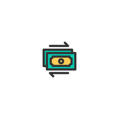 Cash icon design. e-commerce icon vector design