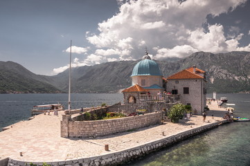 Our Lady of the Rocks church in Montenegro