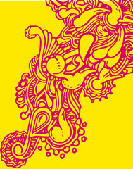 Doole floral element for your own design