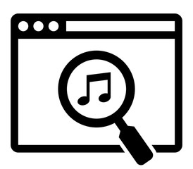 Web music search icon