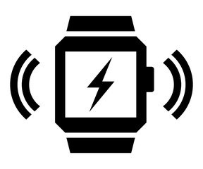 Wireless charging smartwatch icon