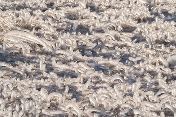 The result of freezing rain.