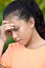 Fototapeta premium A Worrisome Female Youngster