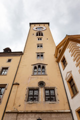 historic building in Bamberg Germany with clock