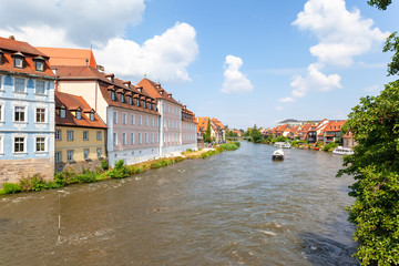 river Regnitz in Bamberg Germany