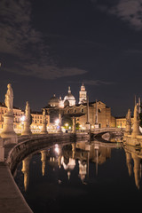 Padova square at night