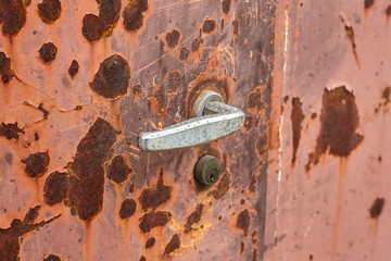 Rusty door handle