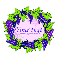 Wine grapes background for your text