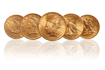 Goldmünzen Indianerkopf Eagle Souvereign