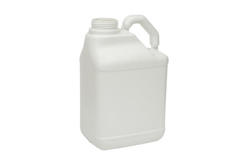 blank plastic white bottle