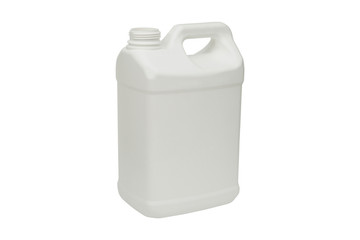 blank plastic white bottle