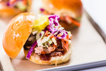 BBQ pulled pork sandwich