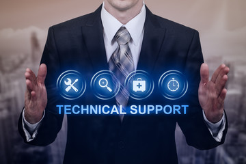 Technical Support Customer Service Business Technology Internet Concept.