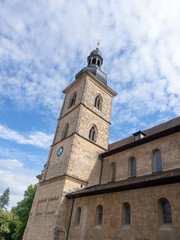 Fototapeta na wymiar historic building in Bamberg Germany with clock