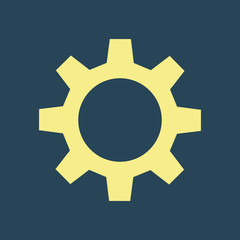 Silhouette icon gear