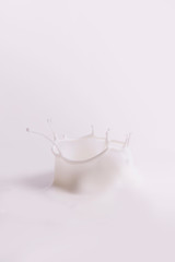 Milk splashes from a drop impact