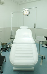 Dental patient chair in modern ward