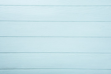 Blue, turquoise wooden plank background. Horizontal stripes